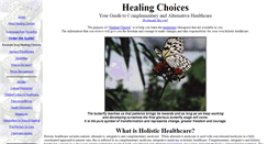 Desktop Screenshot of healingchoicesonline.com