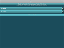 Tablet Screenshot of healingchoicesonline.com